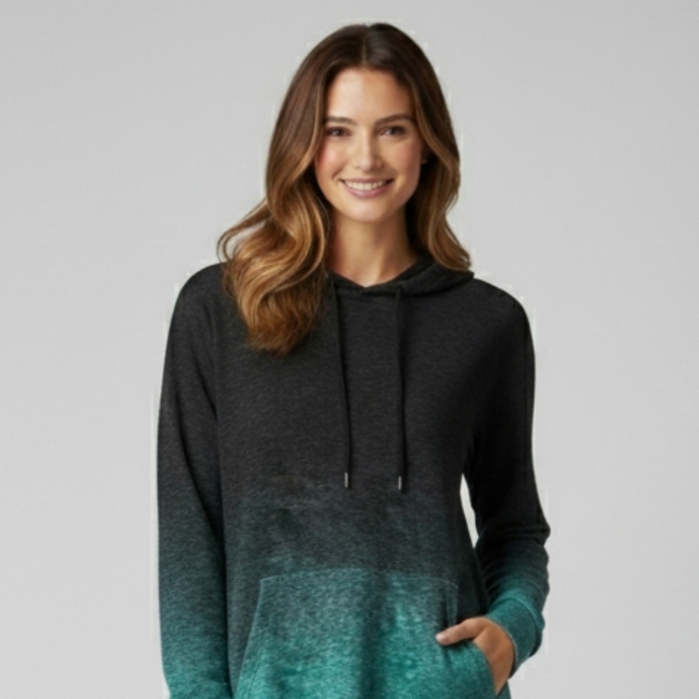 Lularoe Ombré Black and Turqoise Amber In Hacci Material